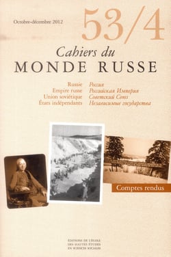 Cahiers du monde russe et soviétique n.53/4