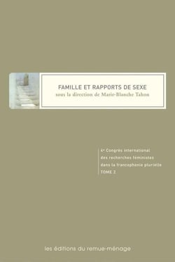 Actes congrès international Tome 2 - famille et rapports de sexe