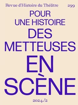 Revue d'histoire du théâtre n.299 : Pour une histoire des metteuses en scène