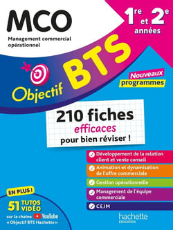 Objectif BTS : MCO - 1re et 2e années - 210 fiches efficaces pour bien réviser !