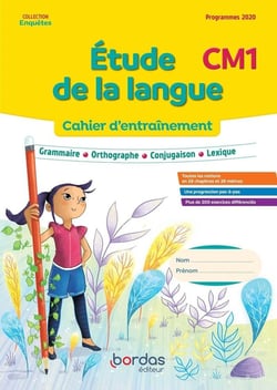 Enquêtes au CM1 - étude de la langue - cahier d'entraînement - programmes 2020 (édition 2022)