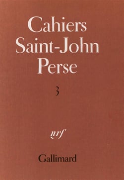Cahiers saint-john perse