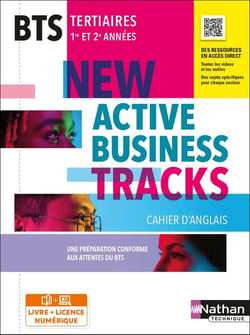 New active business tracks : anglais : BTS : 1re/2e années : livre + licence élève (édition 2022)