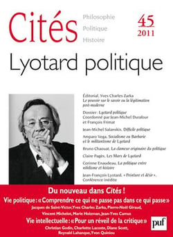 REVUE CITES n.45 : Lyotard politique