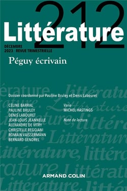 Littérature n.212 : Péguy écrivain