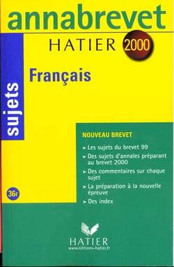 Annabrevet sujets - français (édition 2000)