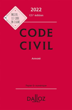 Code civil annoté (édition 2022)