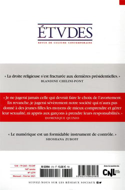 Études n.4279 : février 2021