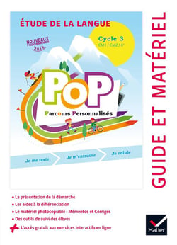 POP Parcours personnalisés - Etude de la langue Cycle 3 Éd. 2017  -  Guide pédagogique