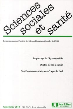 REVUE SCIENCES SOCIALES ET SANTE n.28