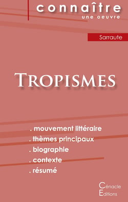 Fiche de lecture tropismes de Nathalie Sarraute - (analyse littéraire de référence et résumé complet)