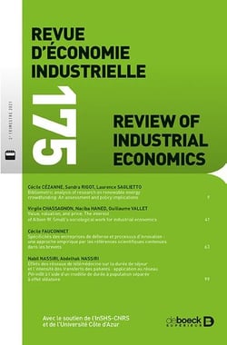 Revue d'économie industrielle n.175 : varia