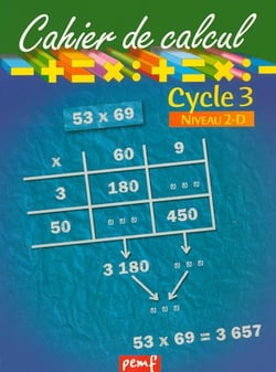 Cahier de calcul cycle 3 niveau 2d