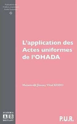L'application des actes uniformes de l'Ohada