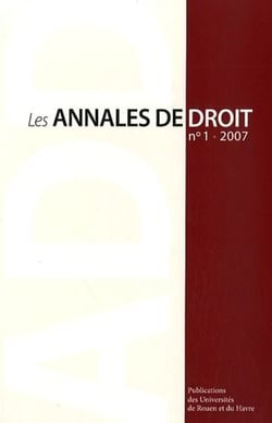 LES ANNALES DE DROIT Tome 2007/1