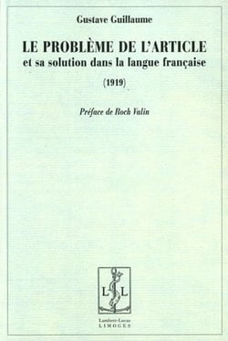 Le probleme de l'article et sa solution dans la langue française (1919)