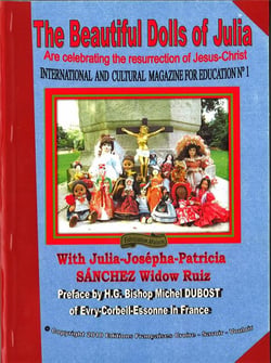 The beautiful dolls of julia are celebrating the resurrection of jesus-christ
