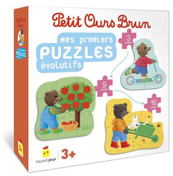 Jeu Petit Ours Brun - Mes premiers puzzles évolutifs - Dès 3 ans