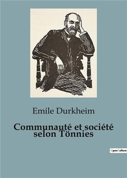 Communauté et société selon Tonnies