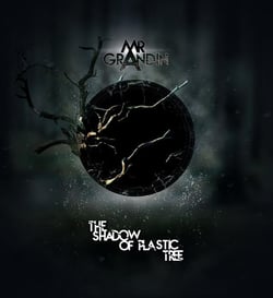 The shadow of plastic tree