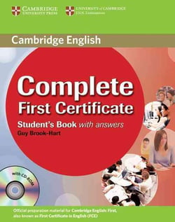 COMPLETE FIRST CERTIFICATE STUDENT BOOK WITH ANSWERS AND CD-ROM