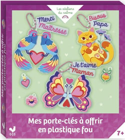 Mes porte-clés à offrir en plastique fou