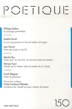Revue poétique n.150