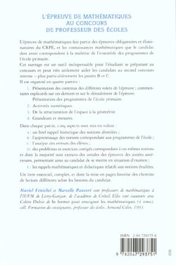 Epreuve de maths au crpe