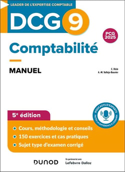 DCG 9 : Comptabilité - Manuel (édition 2024/2025)