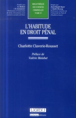 L'habitude en droit pénal
