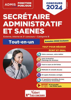 Concours secretaire administratif et SAENES : catégorie B tout-en-un externe et interne