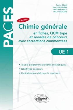 PACES : chimie générale en fiches et QCM - UE 1