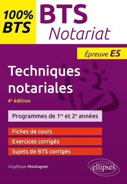 BTS notariat : techniques notariales