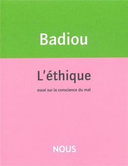 L'éthique - essai sur la conscience du mal