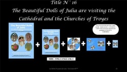 The beautiful dolls of Julia are visiting the cathedral and the churches of Troyes