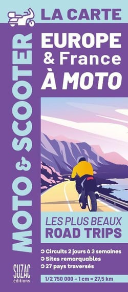 Europe et France à moto, la carte : Les plus beaux road trips