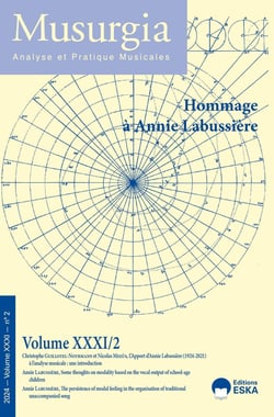 Musurgia n.31/2 : Hommage à Annie Labussière