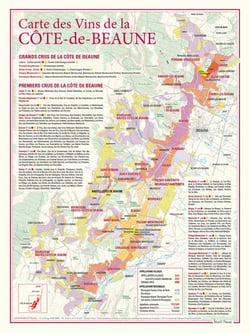 Carte des vins de la Côte-de-Beaune