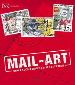 Mail-art - 350 faux timbres oblitérés