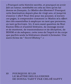 Subspace : Pourquoi je lis Le Maître des illusions de Donna Tartt