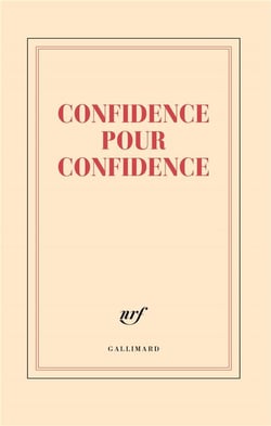 Grand carnet "Confidence pour confidence" (papeterie)
