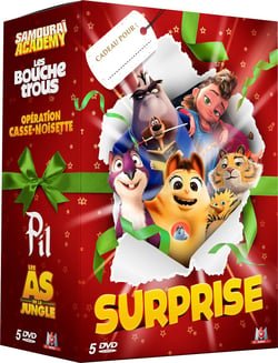 Surprise - Coffret : Samouraï Academy + Les Bouchetrous + Opération Casse-noisette + Pil + Les As de la Jungle