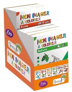 Mon imagier à colorier - boîte mon imagier à colorier 36 volumes