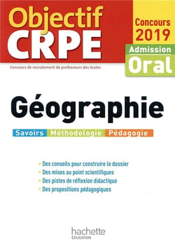 Objectif crpe - géographie (édition 2019)