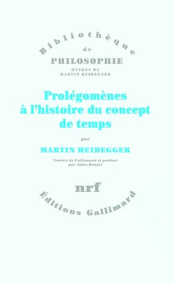 Prolégomènes à l'histoire du concept de temps