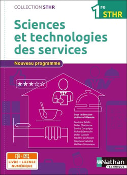 Sciences et technologies des services 1ère (STHR) - Livre + Licence élève - 2016