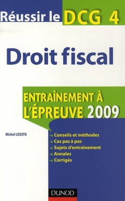 Réussir le dcg 4 droit fiscal