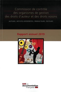 Rapport annuel 2019 - commission de contrôle des organismes de gestion des doits d'auteur et des droits voisins