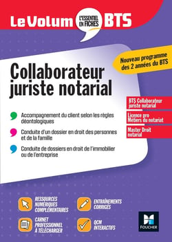 Le volum' : collaborateur juriste notarial - BTS