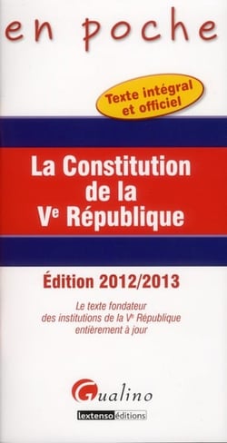 La constitution de la V République (4e édition)